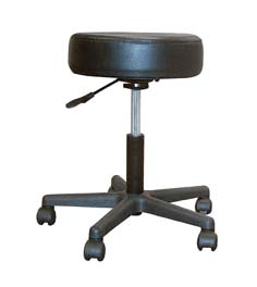 Revolving Pneumatic Adjustable Height Stool with Plastic Base
